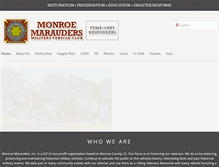 Tablet Screenshot of monroemarauders.com